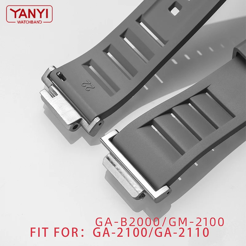 Adaptateur en acier inoxydable 22-16mm pour casio GA-2100 GA-2110A GA-B2100 GM-2100 GBM-2100, connecteur de bracelet de montre