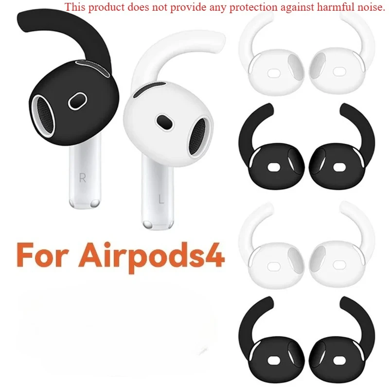 Silikon-Ohrbügel & Ohrstöpsel für Apple AirPods 4 Weiche Anti-Verlust Anti-Fall Sicherer Halt Kabellose Kopfhörer-Zubehör Image