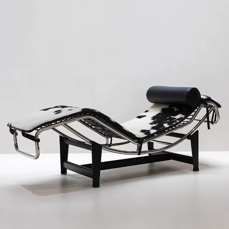 LC4 Lounge-Sessel Corbusier Klassischer Vintage-Ledersessel Designer-Wohnzimmer-Balkon-Freizeitsessel Bestseller