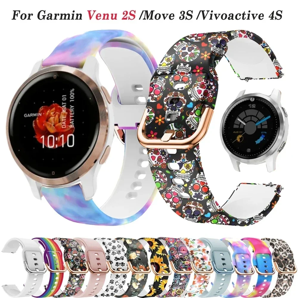 Sport-Silikonarmband für Huawei Watch GT 6 5 4 41mm Armband 18mm Armband für Garmin Vivoactive 4S 3S/Rey/Venu 2S 3S Correa Image