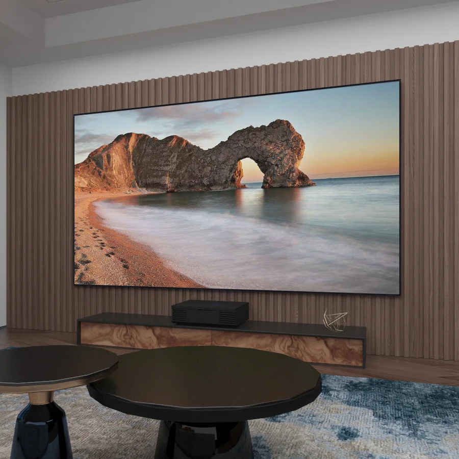 92 100 110 120 Zoll fester Rahmenbildschirm ALR Umgebungslicht-abweisender Projektionsbildschirm für 4K Ultra-Kurzdistanz-Projektor Image