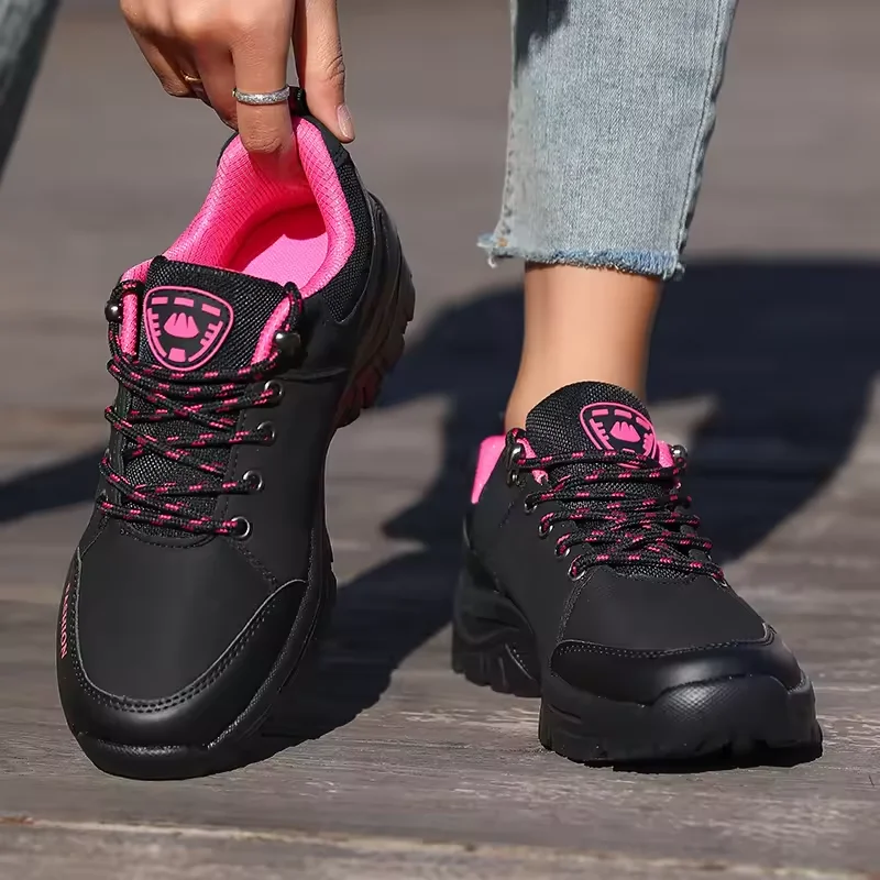 Damen Wanderschuhe Outdoor Wasserdichte Sneaker Rutschfeste Laufschuhe Luxusmarke Bequemes Schuhwerk Neue Damen Kletterstiefel Image
