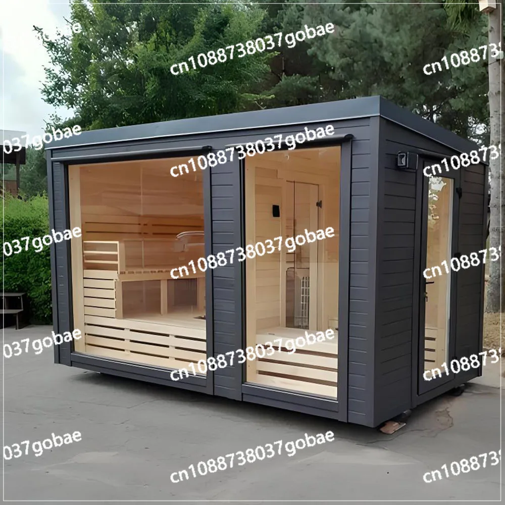 Traditionelles Sauna-Design für 2–4 Personen, Outdoor-Sauna