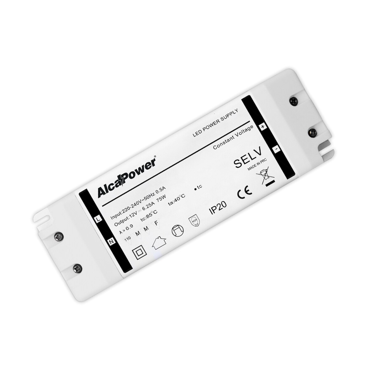 Alcapower 24V 75W 3,1A IP20 Schaltnetzteil, Profi-Trafo für LED-Beleuchtung, kompakt und hocheffizient. Image