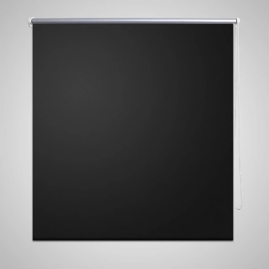 vidaXL Verdunkelungsrollo 160 x 175 cm schwarz Image