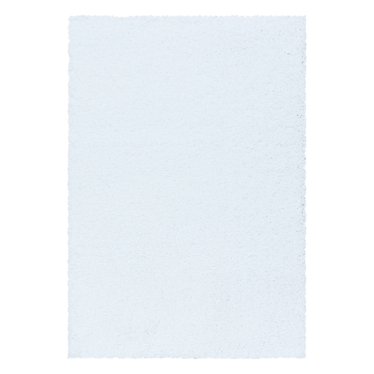 Teppich Wohnzimmer Hochflor Einfarbig Weich Flauschig Waschbar Strapazierfähig Schlafzimmer Weiß 80x150 cm – SPREE von Kadima Design Image