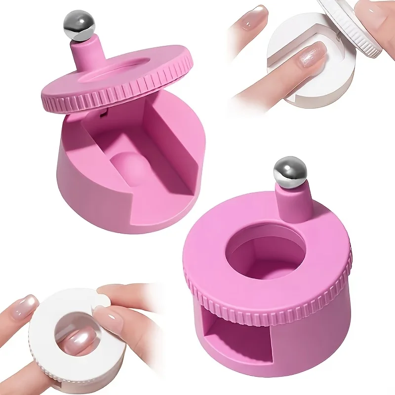 1 Stück brandneuer rotierender Katzenaugen-Nagelmagnet, magnetische Kugel, mehrfach facettierter starker Magnet. Geeignet für Nagelstudio-DIY und Press-On-Nägel Image