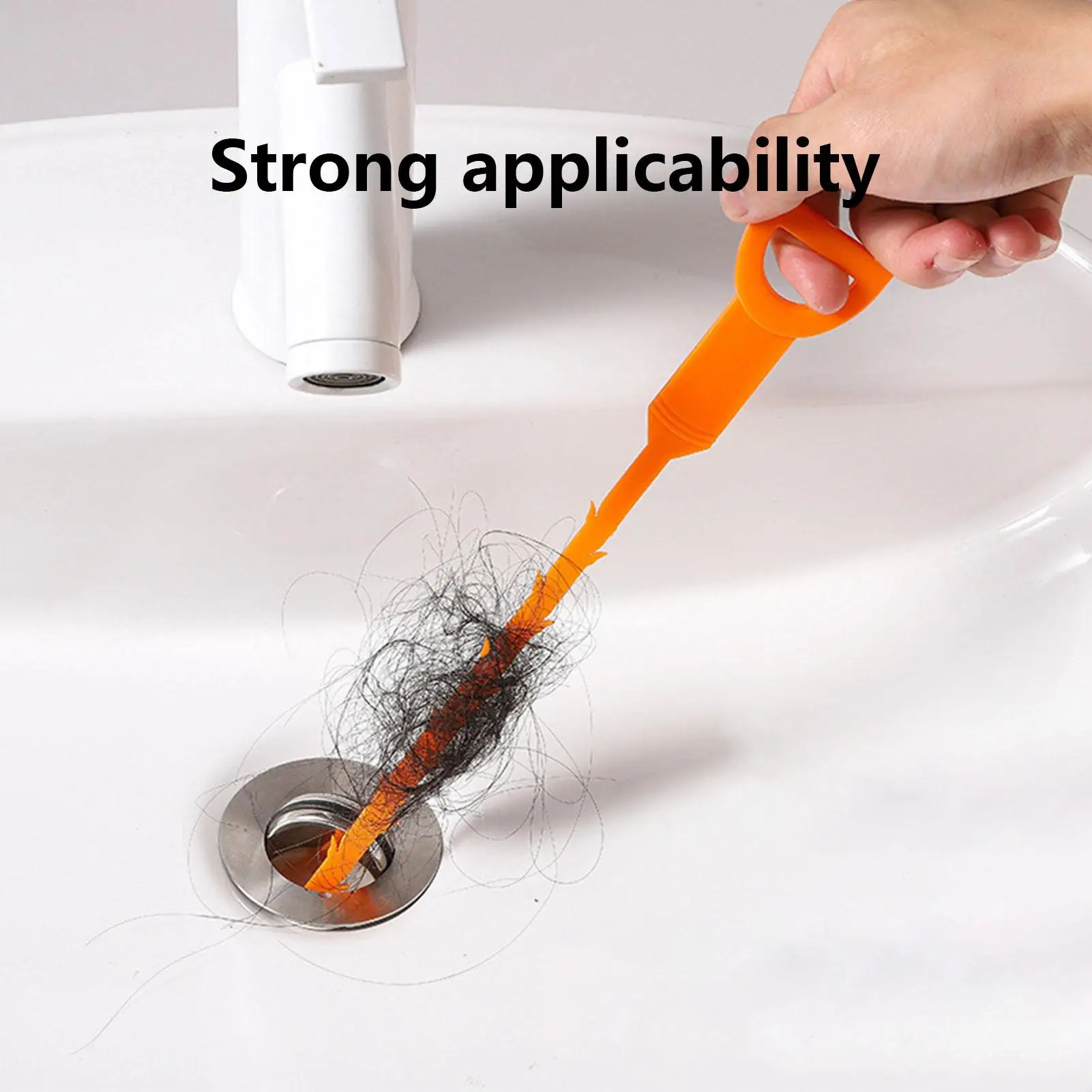 Abflussreiniger Rohrreiniger Haarentferner Abfluss-Entstopfer Rohrreinigungswerkzeug für Badezimmer Waschbecken Dusche Badewanne