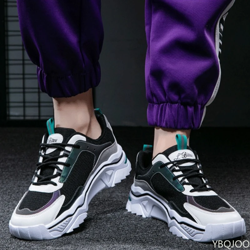 Herrenschuhe 2025 Sommer Atmungsaktive Mesh-Sportschuhe Freizeit Teenager Erhöhte Sohle Dad-Sneaker Trendige Schuhe Bequem und Stylisch