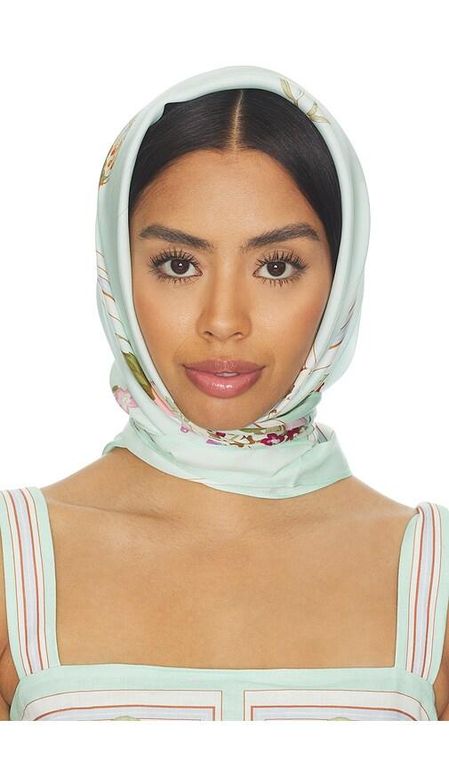 Mint Floral Scarf