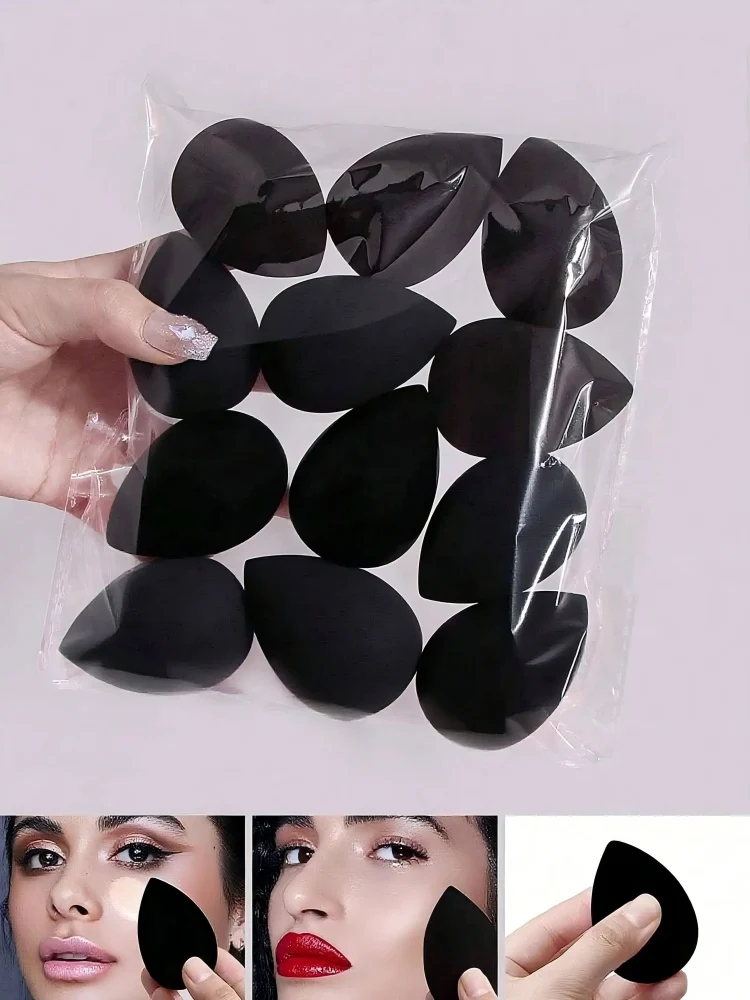 12-teiliges Make-up-Set mit ultraweichen Puderquasten und Beauty-Schwämmen Speziell entwickelt für Foundation und Concealer. Image