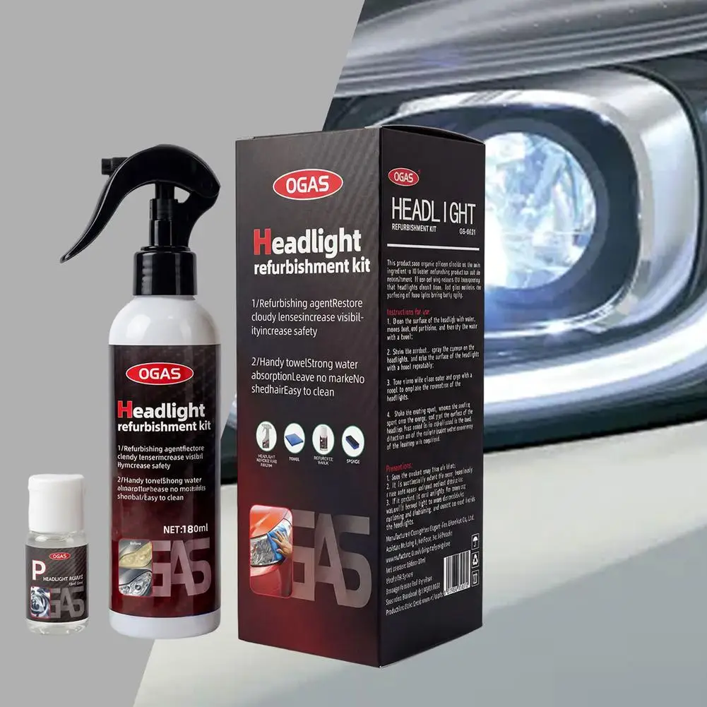 Auto-Scheinwerfer-Restaurierungs- und Polierset Scheinwerfer-Kratzerentferner Reparatur-Reinigungspaste Oxidationsentferner Scheinwerfer-Politur Flüssig Image