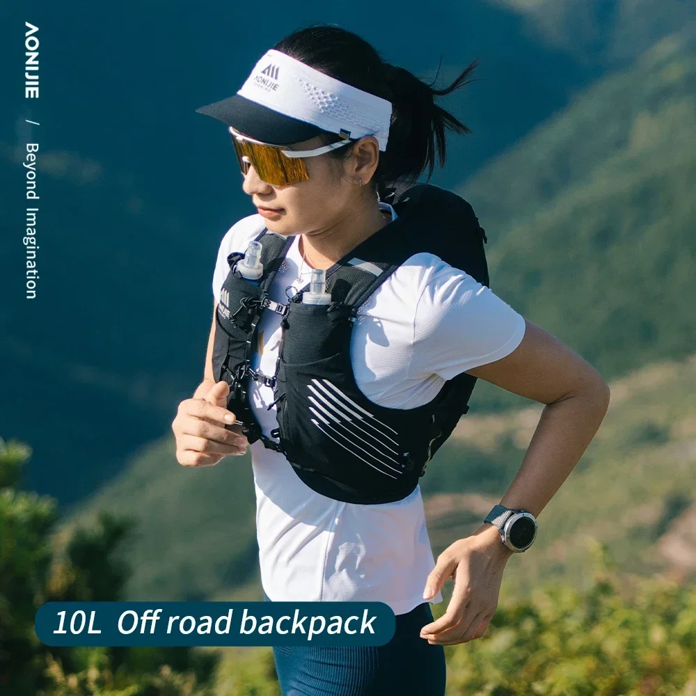 AONIJIE C9116 Hydration Pack 10L Hochkapazitäts-Laufweste für Cross-Country, Wandern, Bergsteigen und Marathon Image