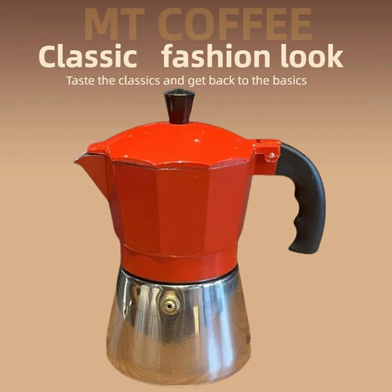 Cafetière à expresso et à café classique pour cuisinière, Moka Pot pour la préparation de café italien et cubain, Cafetière Greca, Cafetières, 3/6 Espr