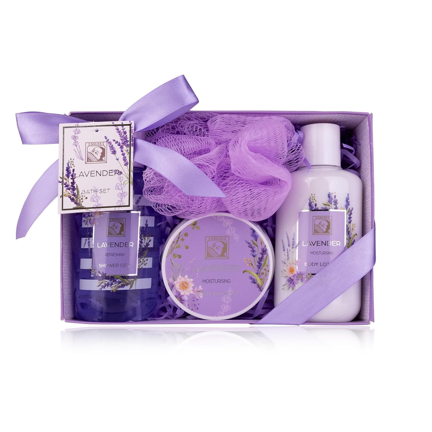Set doccia Accentra LAVANDA per donna in elegante confezione regalo 1