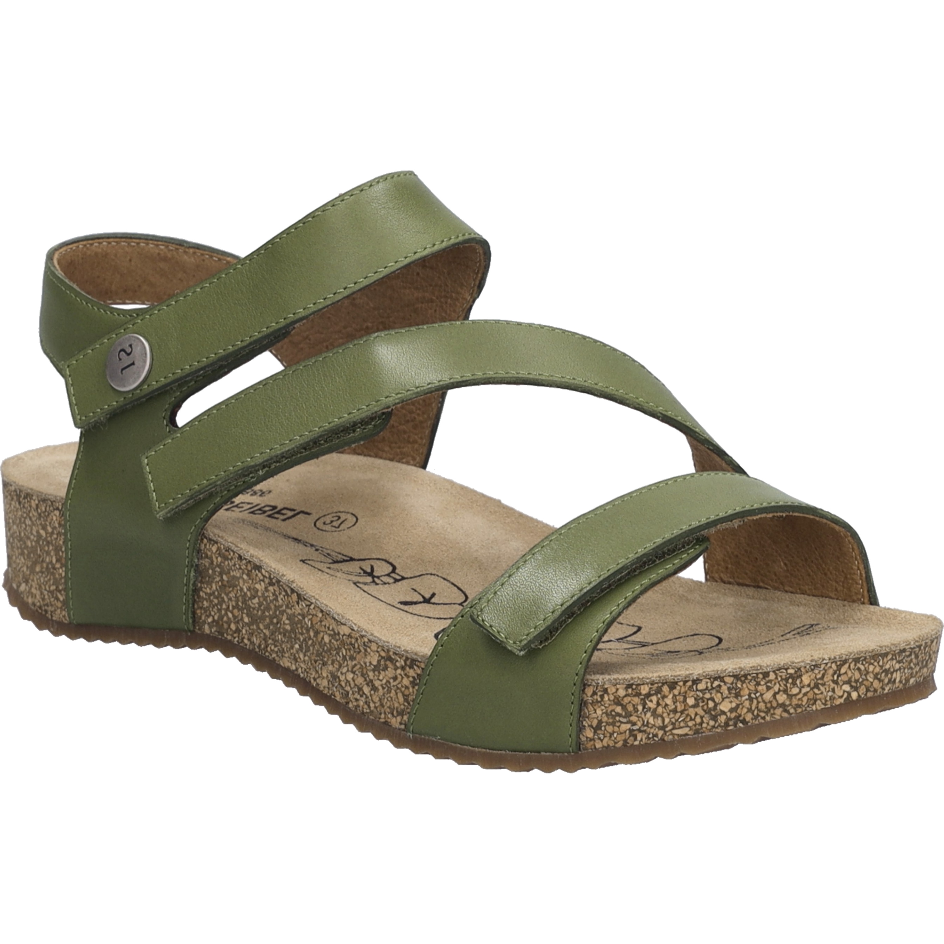 Sandale JOSEF SEIBEL "Tonga 25, khaki", Damen, Gr. 42, grün (khaki), Obermaterial: 100% Rindsleder Leather cow., Schuhe Sandale Image