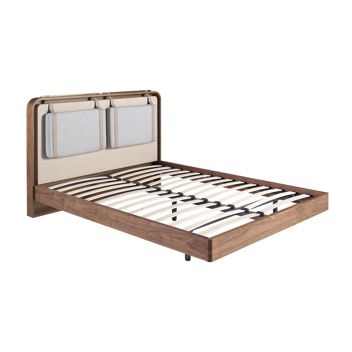 AC ANGEL CERDA Angel Cerdá Stoffbett in Beige und Grau 7224C 170 x 215 x 110 Image