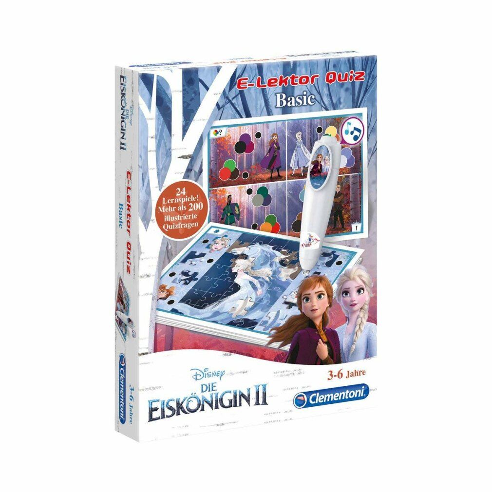 Clementoni e-Lector Quiz Basic Frozen 2, gioco educativo 1 St