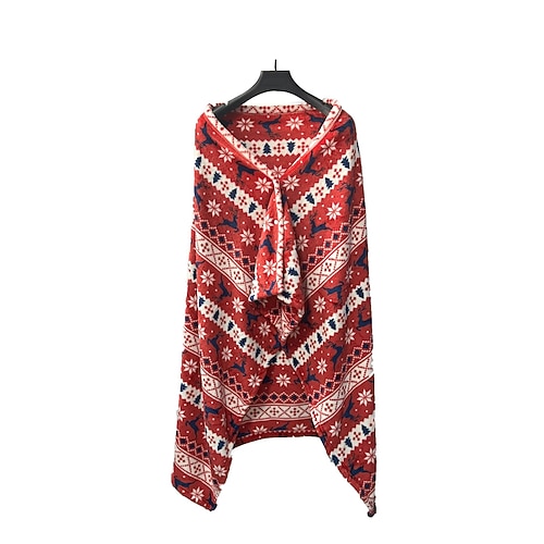 Flanell-Schaldecke, multifunktionale Reisedecke, Kissendecke, Schlafdecke, faltbarer Umhang, weiche, leichte, tragbare Überwurfdecke Image