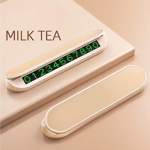 Einfaches Auto-Parkausweis-Set, Handyhalterung fürs Auto, leuchtendes Nummernschild, Parkplatz-Styling-Zubehör, Mini-tragbares Autozubehör