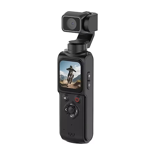 4K Ultra HD Taschen-Gimbal-Kamera mit 330°-Autotracking Gesichtserkennung, handliche Action-Kamera mit 1,72-Zoll-Touchscreen, kabellose WLAN-Vlog-Kamera für YouTube, TikTok und Reisen, tragbarer
