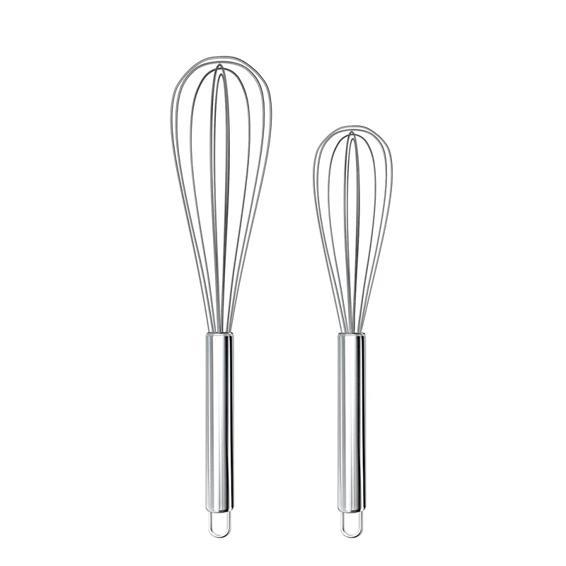 LMETJMA 8 "10" 12 " Frusta per uova Frusta per uova in acciaio inossidabile Filo da cucina Palloncino Frusta Latte Frullino per le uova Miscelatore per uova Strumenti KC0231
