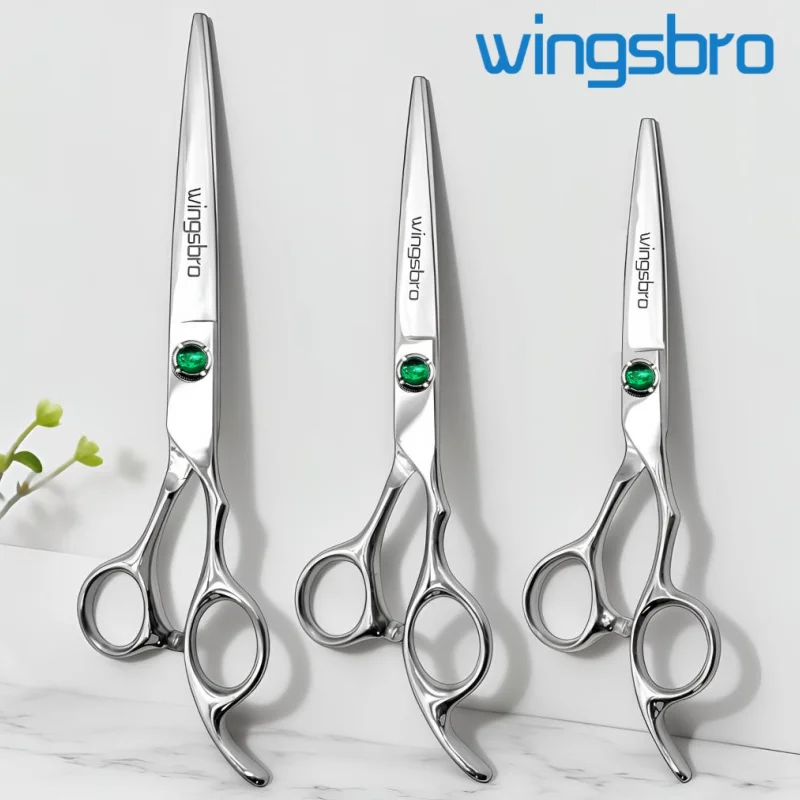 Forbici da barbiere Wingsbro da 6/7/8 pollici, forbici da parrucchiere, forbici professionali affilate per tagliare i capelli, strumenti per forbici da barbiere