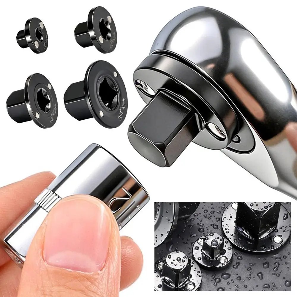 Set di Adattatori per Chiavi a Bussola a Basso Profilo, da 3/4 a 1, da 1,1/2 a 3/4, da 3/8 a 1/2, da 1/4 a 3/8, Set di 4 Adattatori per Cricchetto