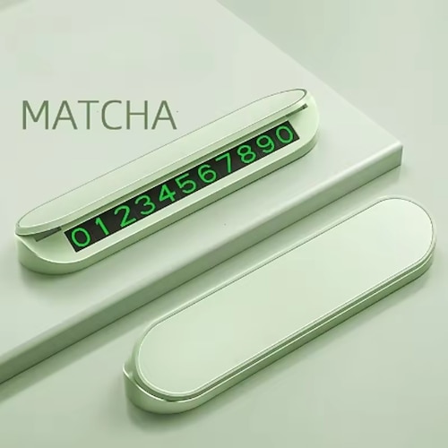 Einfaches Auto-Parkausweis-Set, Handyhalterung fürs Auto, leuchtendes Nummernschild, Parkplatz-Styling-Zubehör, Mini-tragbares Autozubehör