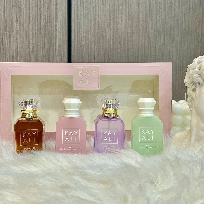 KAYALI Set di Profumi Arabi 4x30ml Lunga Durata Unisex Mini Collezione di Fragranze Dolce Vaniglia Orientale Lusso Portatile da Viaggio