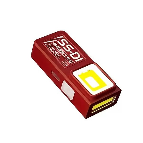 Mini-COB-LED-Taschenlampe, USB-C-aufladbar, tragbare Arbeitsleuchte mit Clip und Magnet, EDC-Taschenlampe für Camping, Wandern und Notfälle zu Hause Image