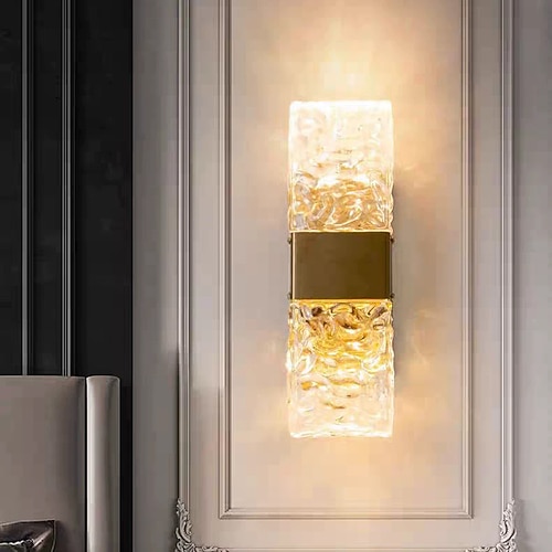 Goldene Wandleuchten - Kristall-Wandleuchten, moderne Badezimmer-Waschtischleuchten, festverdrahtete moderne LED-Wandleuchten für Flur und Wohnzimmer Image