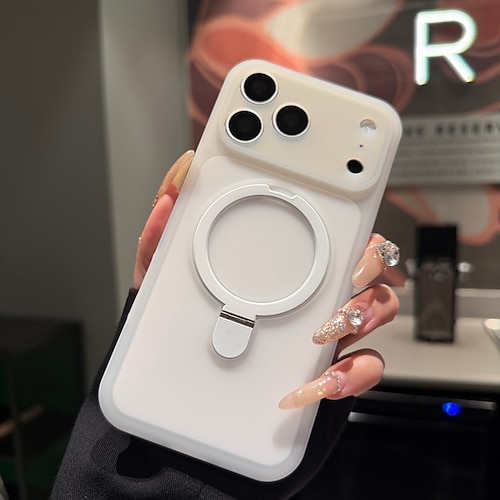 Handy Hülle Handyhüllen Für iPhone 17 Pro Max 16 Pro Max 15 Pro Max Rückseite Mit Ständer Stoßfest ABS PC Image