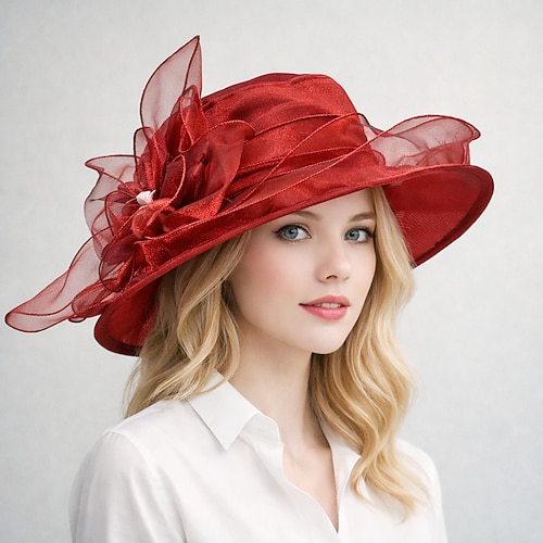 Derby Hut Kirchenhut Kentucky Derby Hut Dame Edelfrau Kostüm Damen Derby Ascot Pferderennfestival Erwachsene Hut Frühling Sommer Image