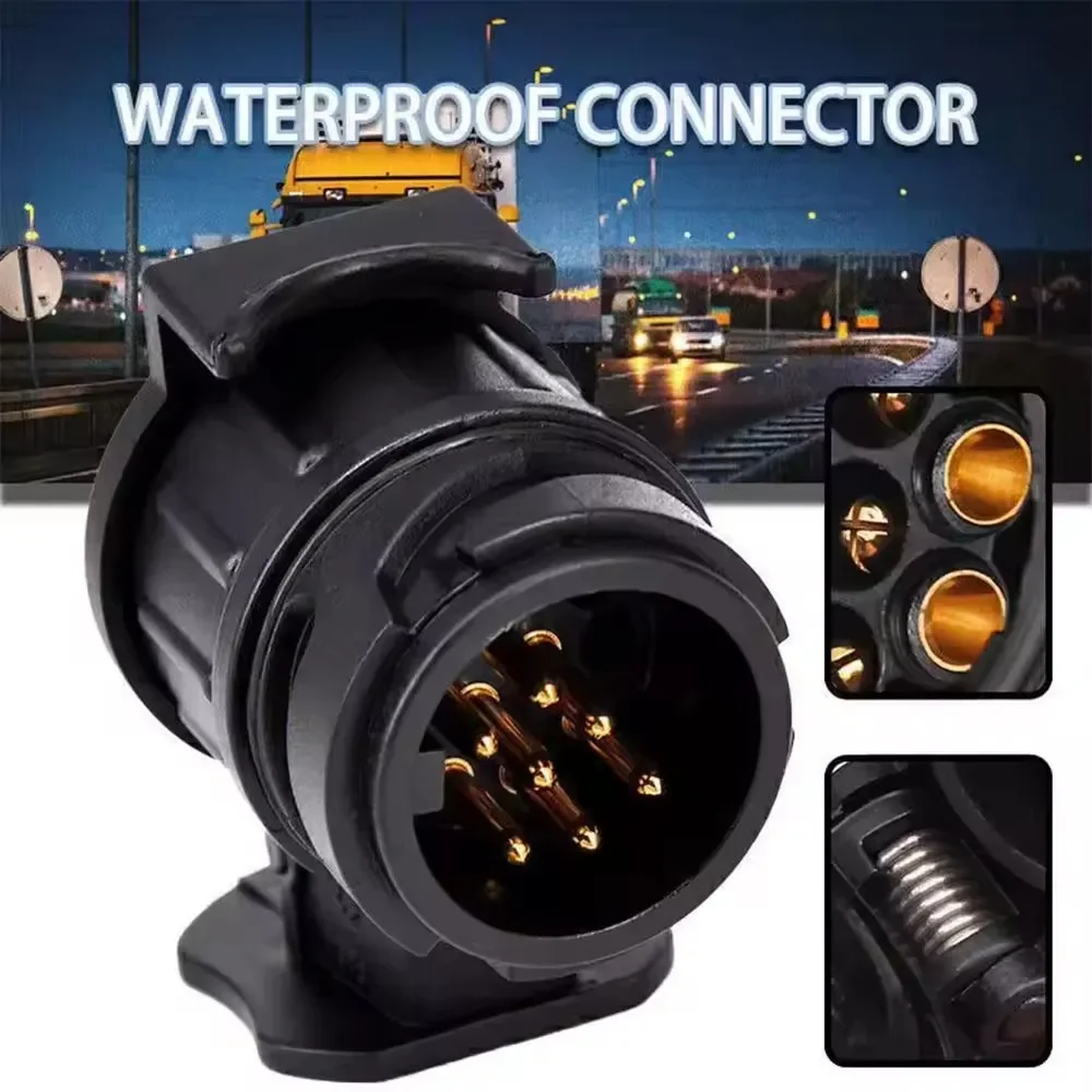 A30-Stecker, 13-zu-7-poliger Steckeradapter, langlebiger Anhängerstecker, 12-V-Abschleppstangen-Stecker, Steckdosenadapter, schützt Verbindungen Image