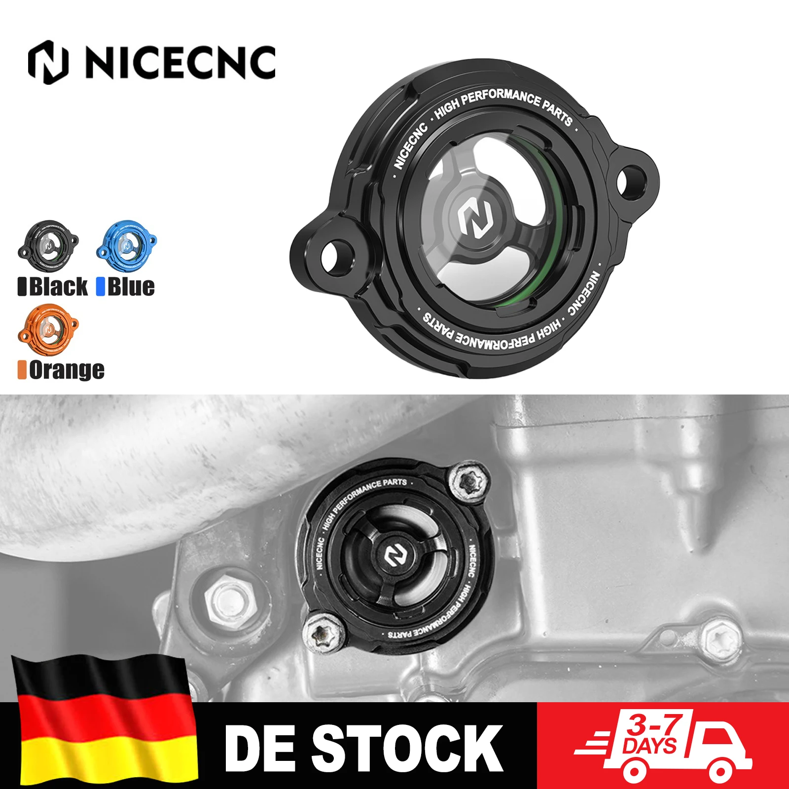 Transparente Motorölfilterabdeckung für KTM 690 SMC/R 690 Enduro/R 2008-2025 790 890 Adventure/R 790 890 Duke 1290 Super Adventure/R Image