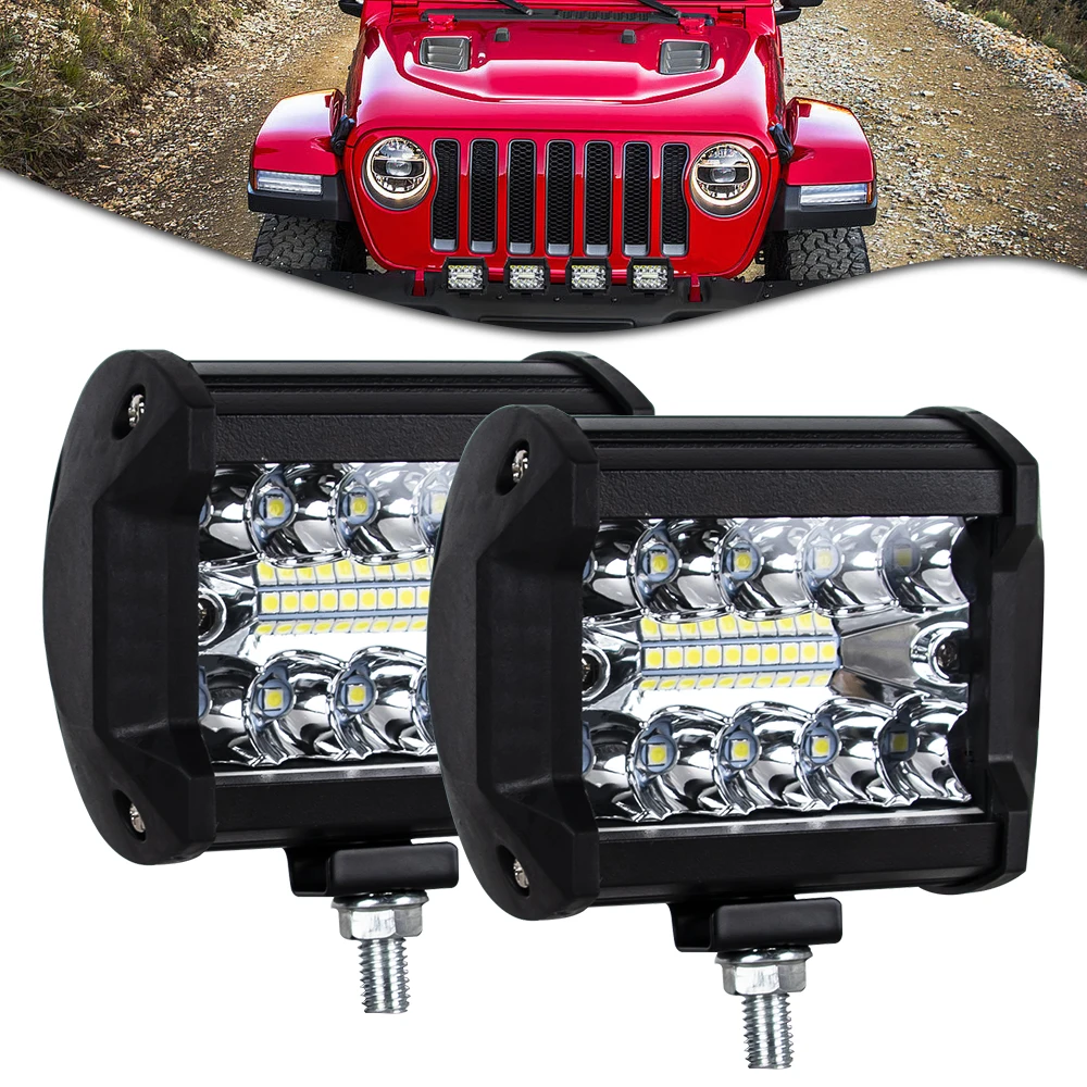 LED-Panel, LED-Leiste, 10,2 cm, LED-Lichtleiste, LED-Arbeitsleuchte, Combo-Beam für Auto, Traktor, Boot, OffRoad, 4 x 4 LKW, SUV, ATV