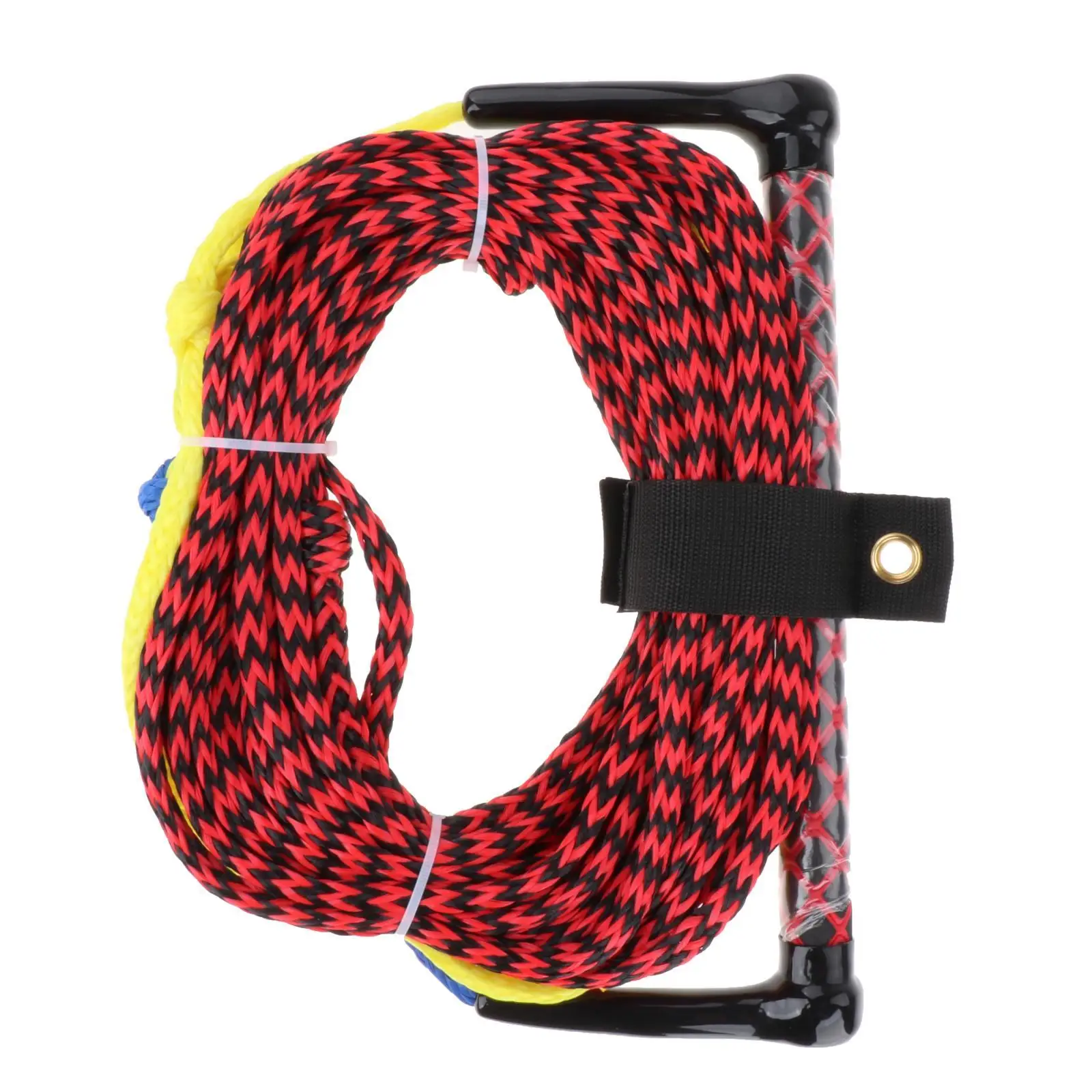 Corde de ski nautique multifonctionnelle flottante 23M avec poignée de remorquage pour le wake-surf, les sports nautiques, les motomarines et l