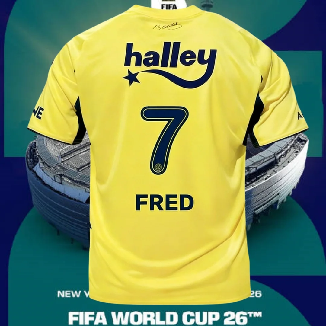 Maillots de football domicile et extérieur Fenerbahçe SK2026, t-shirt de sport à manches courtes, même modèle pour enfants