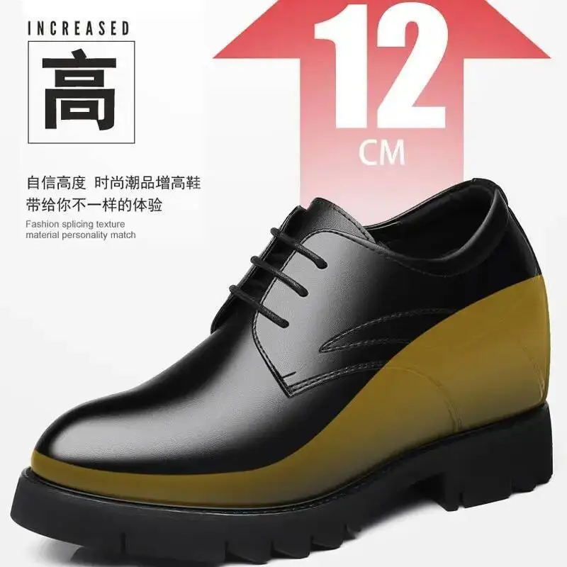 Cos height shoes 12cm animation shoes Classic cosplay shoes small men thick soled anime shoes women cosplay Lace up shoes