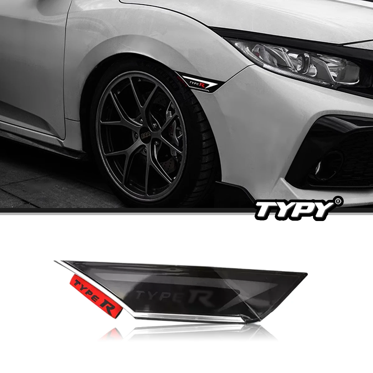 2 PCS LED Indicatore Lampada laterale Luce di marcia diurna per Honda Civic 10th Gen 2016-2021 Hatchback Tipo R Si Indicatore di direzione