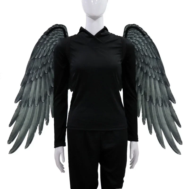 Accessori per costumi cosplay per feste a tema Halloween con ali d'angelo 3D per uomini e donne