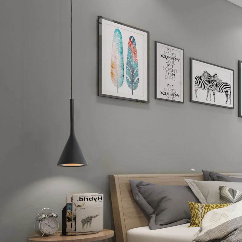 Moderne LED Pendel leuchten schwarz weiß Küchen insel Leuchten Schlafzimmer Tisch Esszimmer Kronleuchter Hängelampe Lampen schirm nach Hause