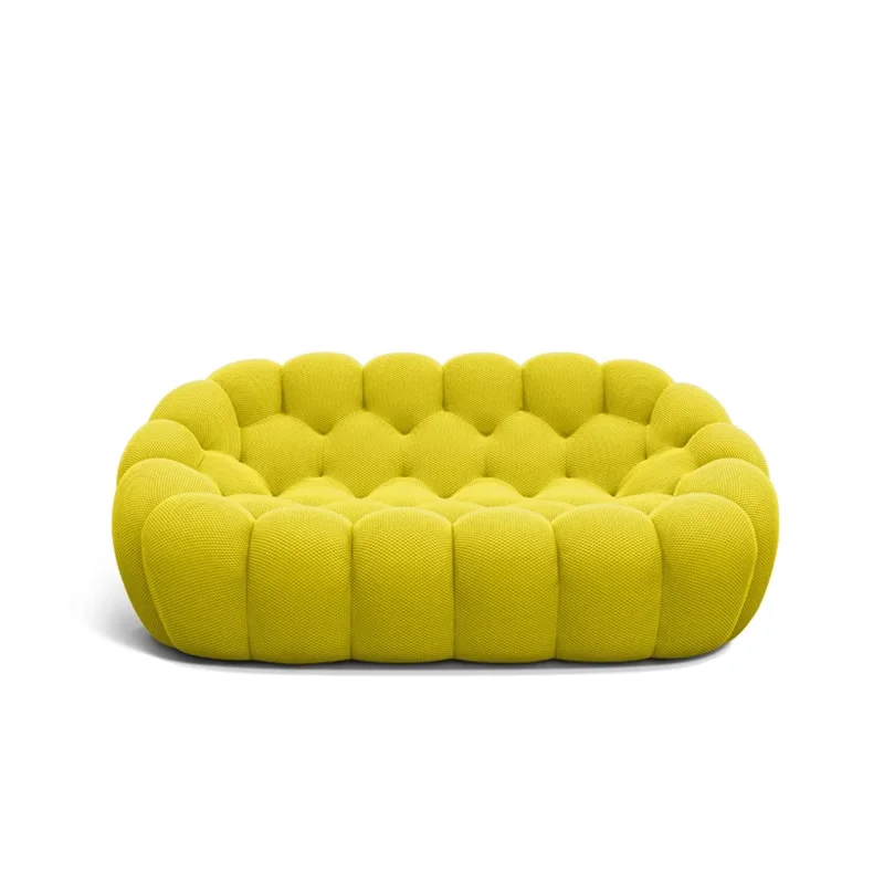 Großhandel Wohnzimmermöbel Bubble-Sofa Rosa Weiß 1-2-3-4-Sitzer Sofagarnitur Couch Puff-Sofa Luxus für Wohnzimmer & Lounge
