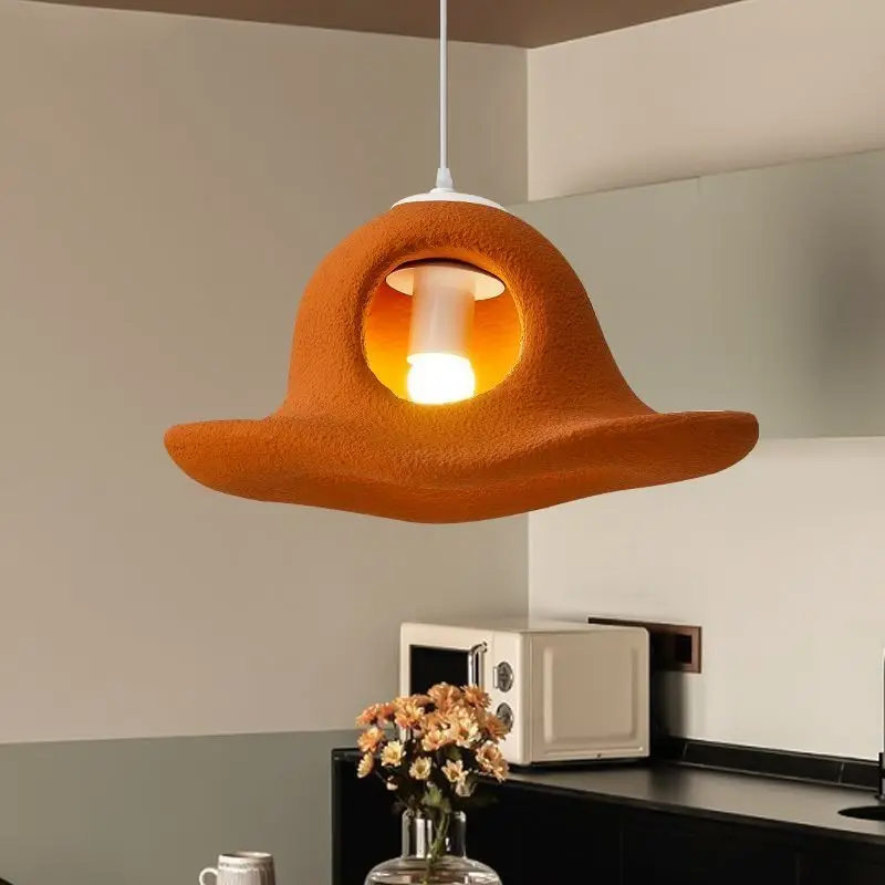 Nordische Kreative Hutförmige Pendelleuchten für Restaurant, Schlafzimmer, Küche, Esstisch, Designer-Beleuchtung und Dekorative Leuchten