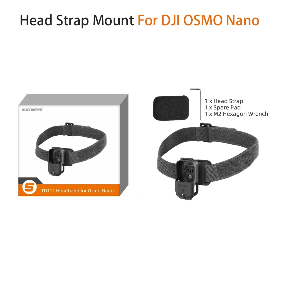 Verstellbarer Kopfbandhalter für DJI Osmo Nano – Fahrrad- und FPV-Halterung für DJI Osmo Nano Kamera Zubehör Image