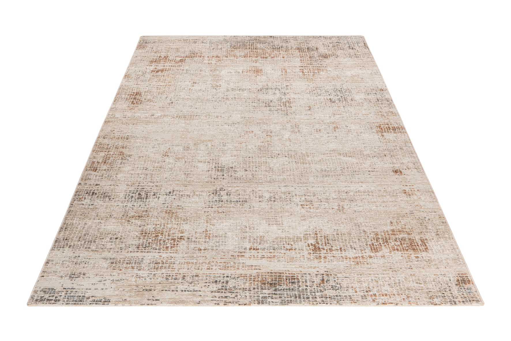 Teppich OBSESSION "My Everest 421", bunt (multi), B:120cm H:7mm L:170cm, Polyester, Teppiche, Teppich, abstraktes Design, mit Fransen, Vintagedesign Image