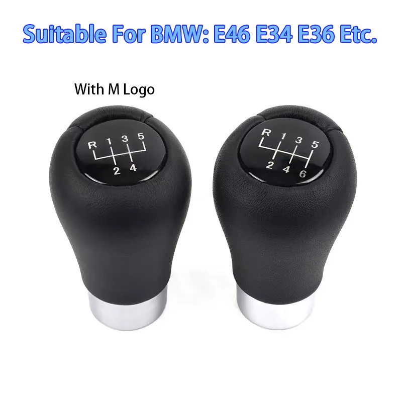 Pomello del cambio ZK per auto, 5/6 velocità, leva del cambio, pomello del cambio manuale per BMW E36 E46 E34, pomello del cambio in pelle PU