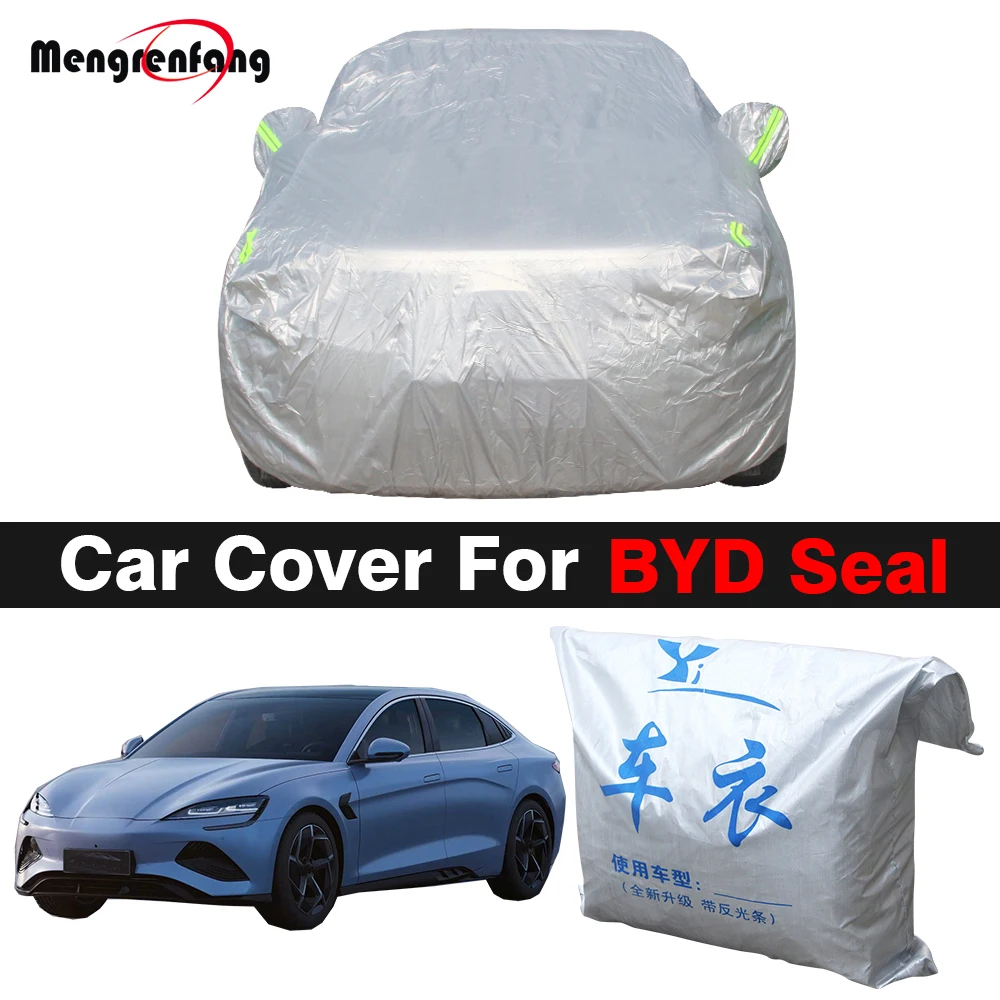 Copertura per auto esterna Auto Anti-UV Parasole Pioggia Neve Vento Copertura di protezione Antipolvere per BYD Seal 2022 2023 2024 2025