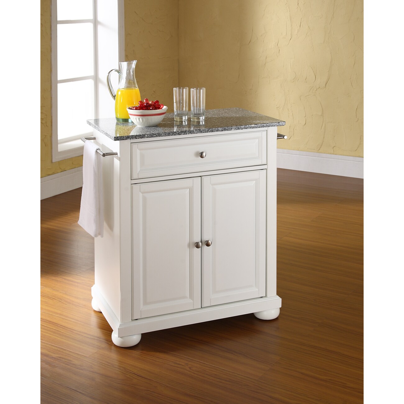 Crosley Alexandria Granite Top Portable Kitchen Island/Cart - 18"d x 31"w x 33.5"h